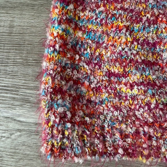 NWT Fashion Nova Lucia eyelash key hole sweater multicolor Large L - Picture 5 of 7